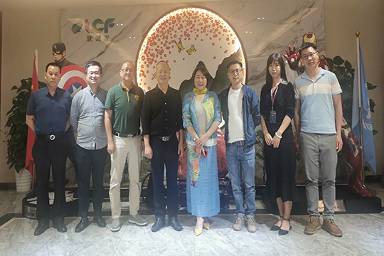 江门国家高新区领导莅临星空娱乐参观调研