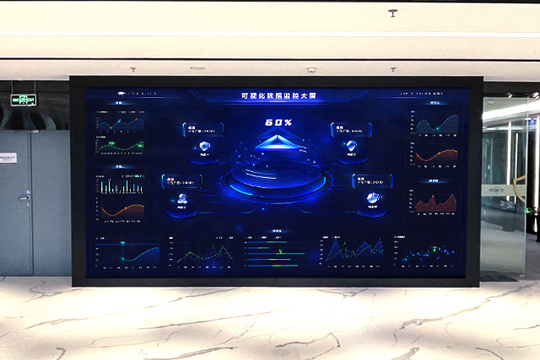 星空娱乐P1.25小间距LED屏助力安盾网打造高科技展厅