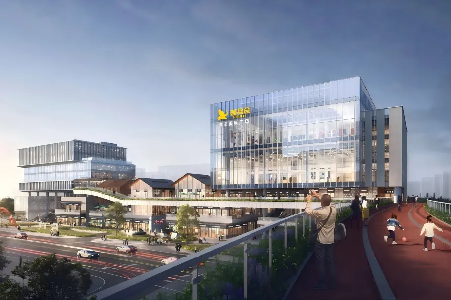 再添新地标！星空娱乐LED屏点亮泰安荟品仓城市奥莱广场